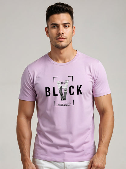 Cotton Lycra Half Sleeve Graphic Tee