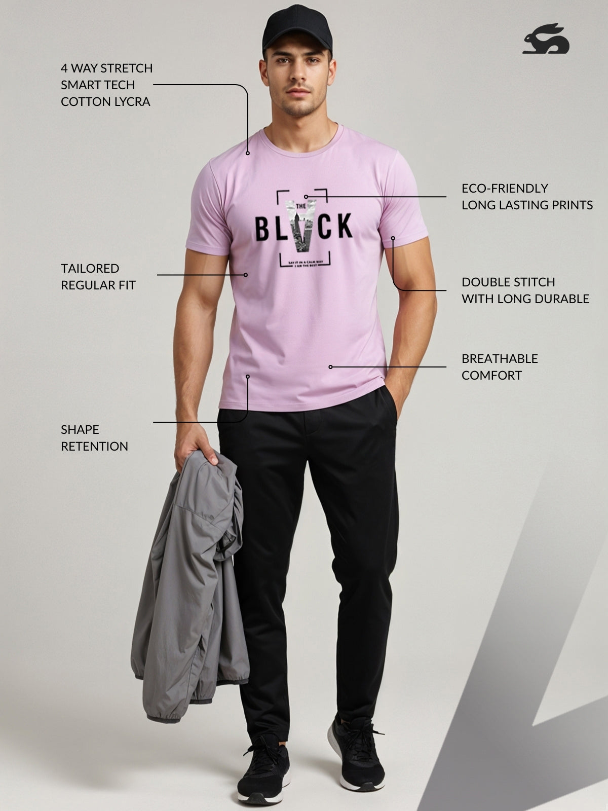 Cotton Lycra Half Sleeve Graphic Tee