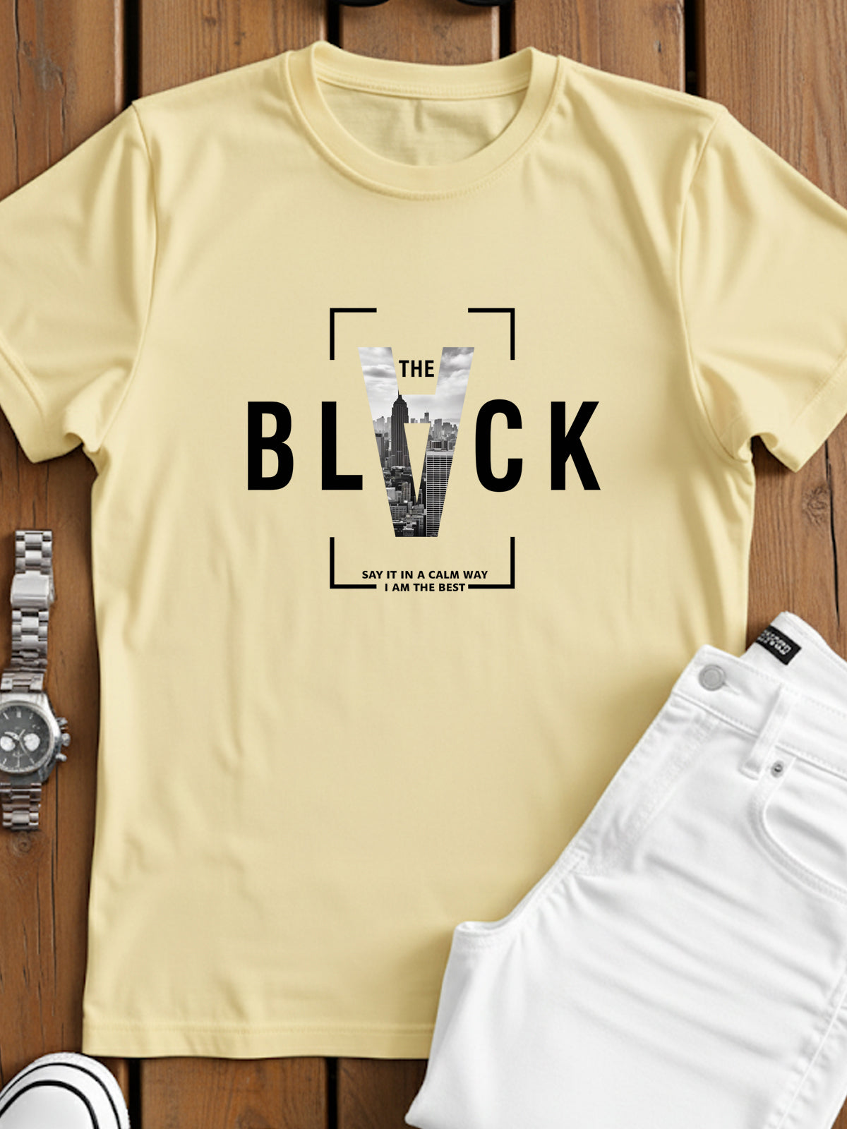 Cotton Lycra Half Sleeve Graphic Tee