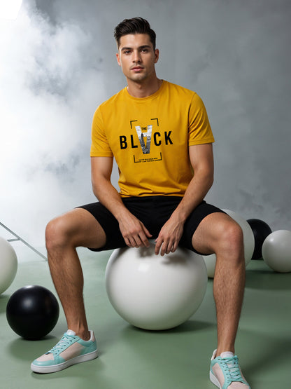 Cotton Lycra Half Sleeve Graphic Tee