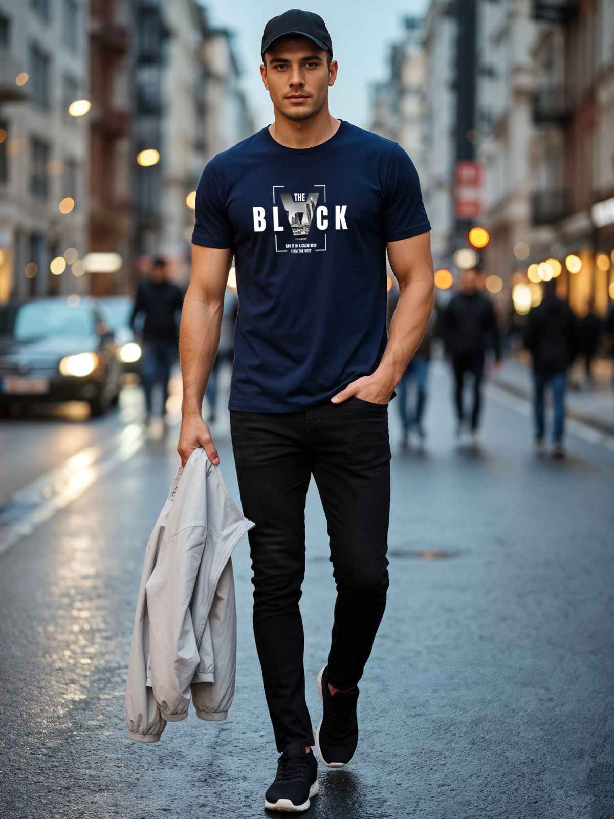 Cotton Lycra Half Sleeve Graphic Tee