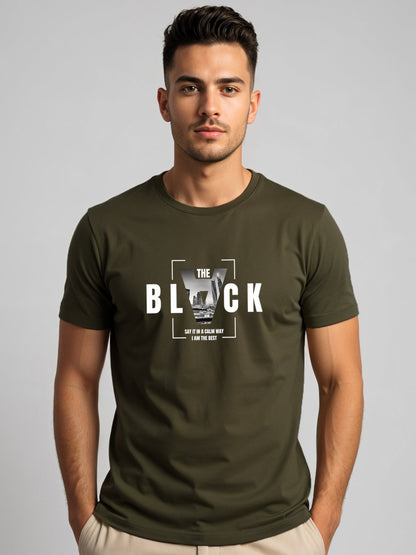 Cotton Lycra Half Sleeve Graphic Tee