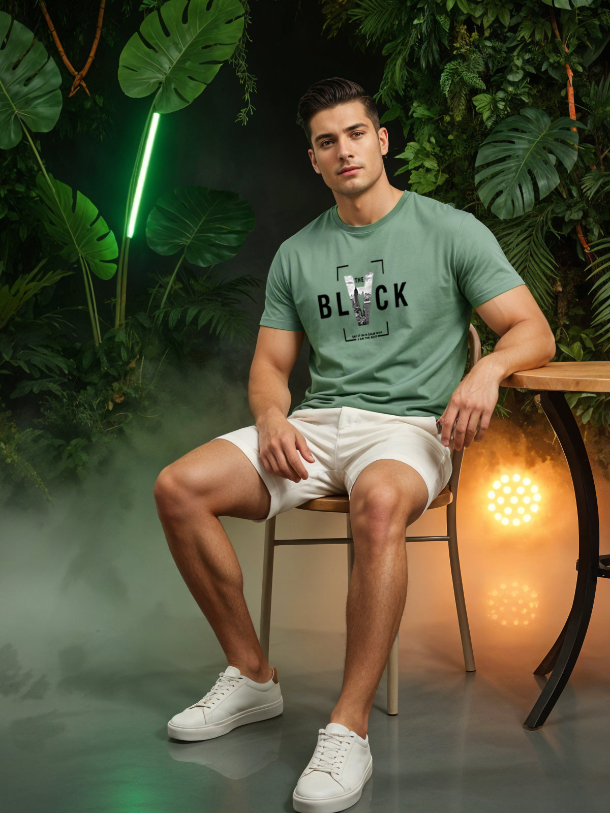 Cotton Lycra Half Sleeve Graphic Tee