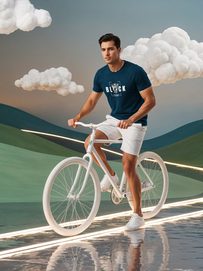 Cotton Lycra Half Sleeve Graphic Tee