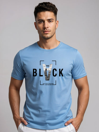 Cotton Lycra Half Sleeve Graphic Tee