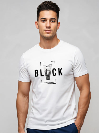Cotton Lycra Half Sleeve Graphic Tee