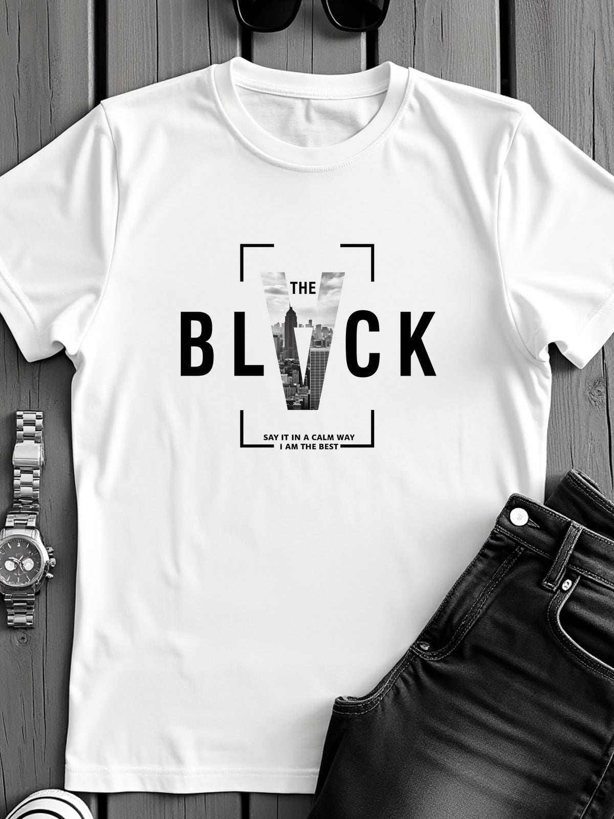 Cotton Lycra Half Sleeve Graphic Tee