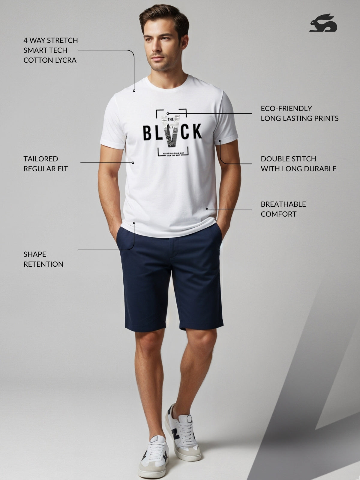 Cotton Lycra Half Sleeve Graphic Tee