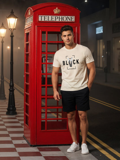 Cotton Lycra Half Sleeve Graphic Tee