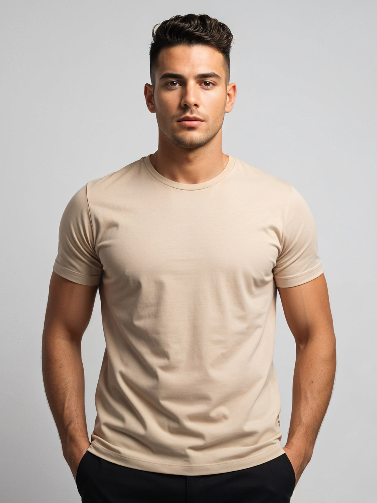 Classic Round Neck Half Sleeve Tee