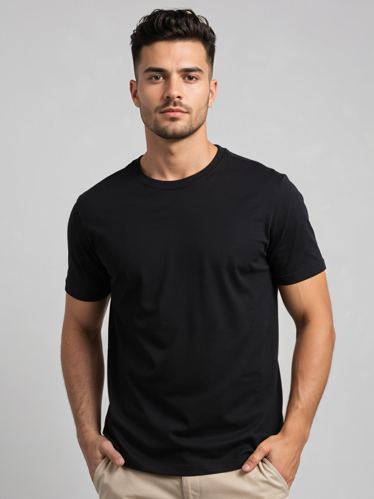 Cotton Plain T-Shirt
