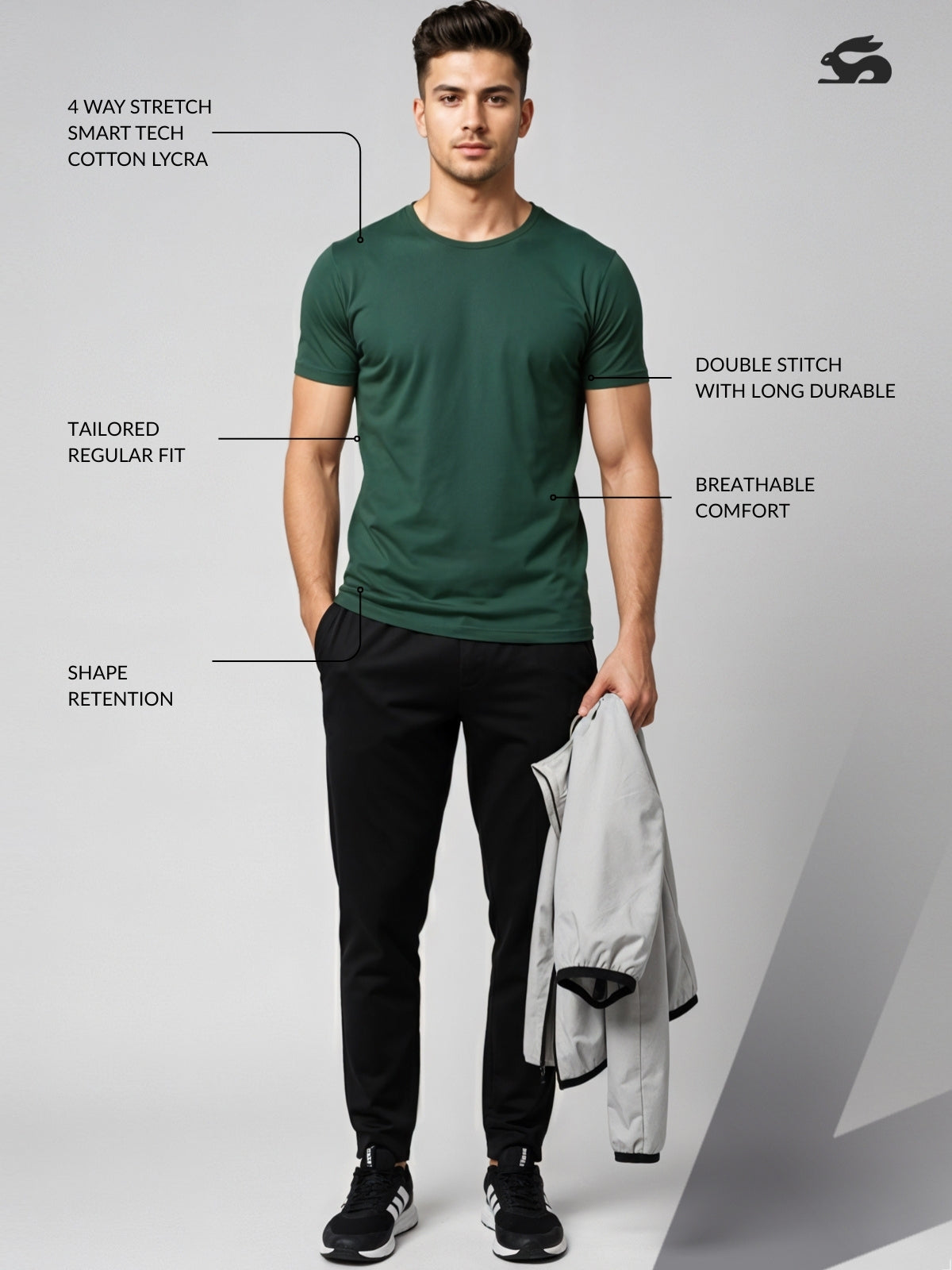 Classic Round Neck Half Sleeve Tee