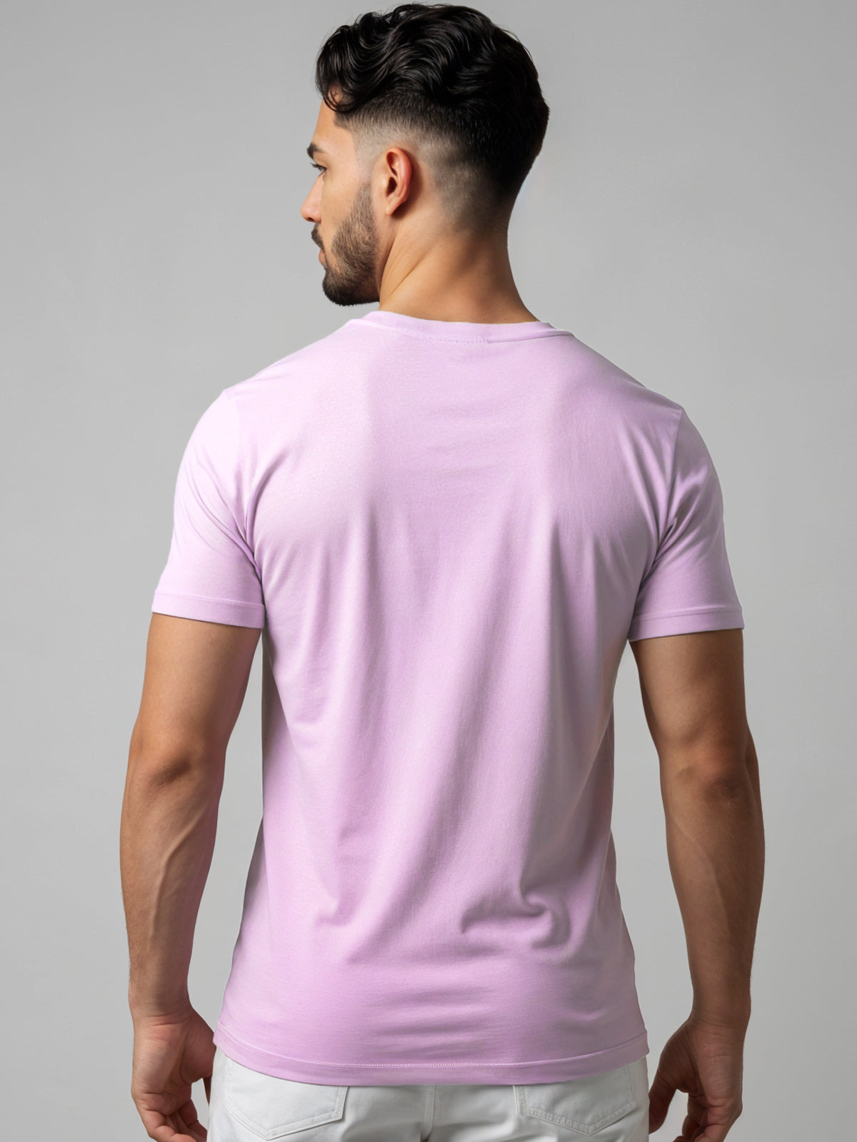 Cotton Lycra Casual Half Sleeve Round Neck Graphic Tee