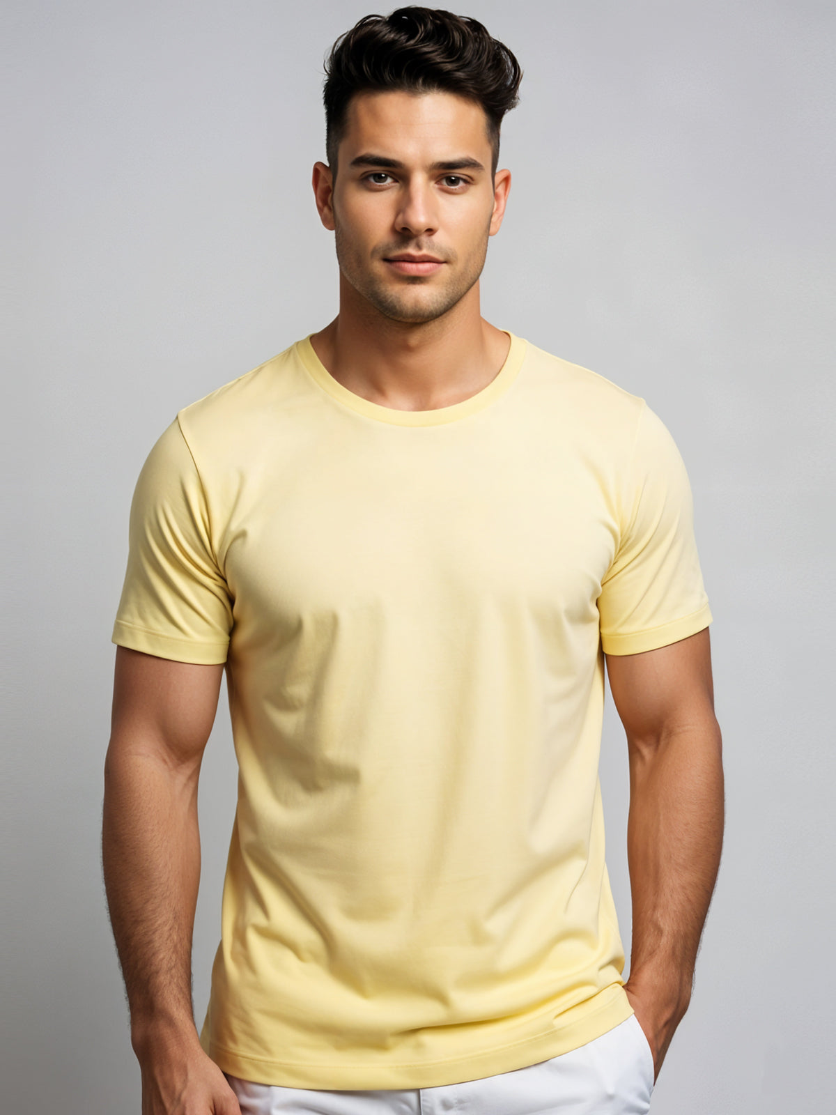 Cotton Plain T-Shirt