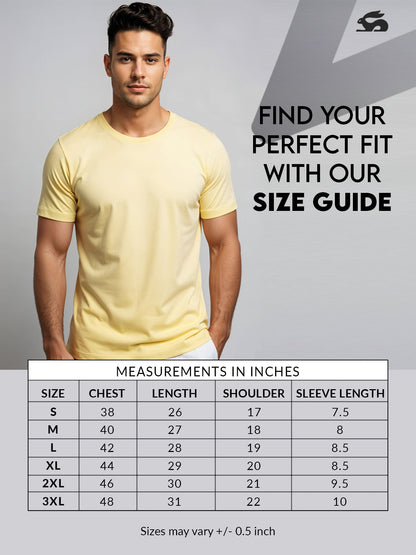 Adro Men’s ReCotton Lycra Half Sleeve Round Neck Logo Tee