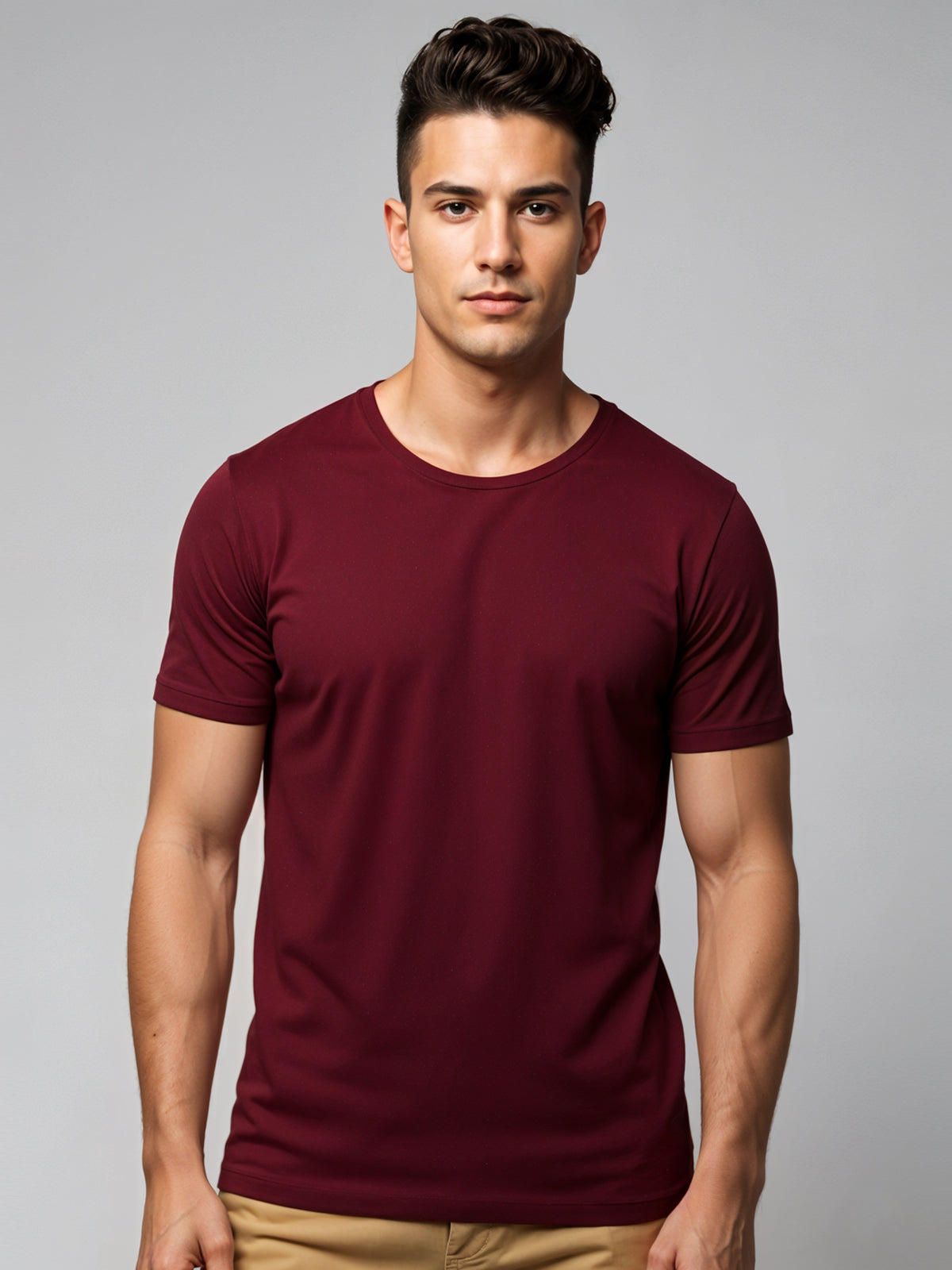 Cotton Plain T-Shirt