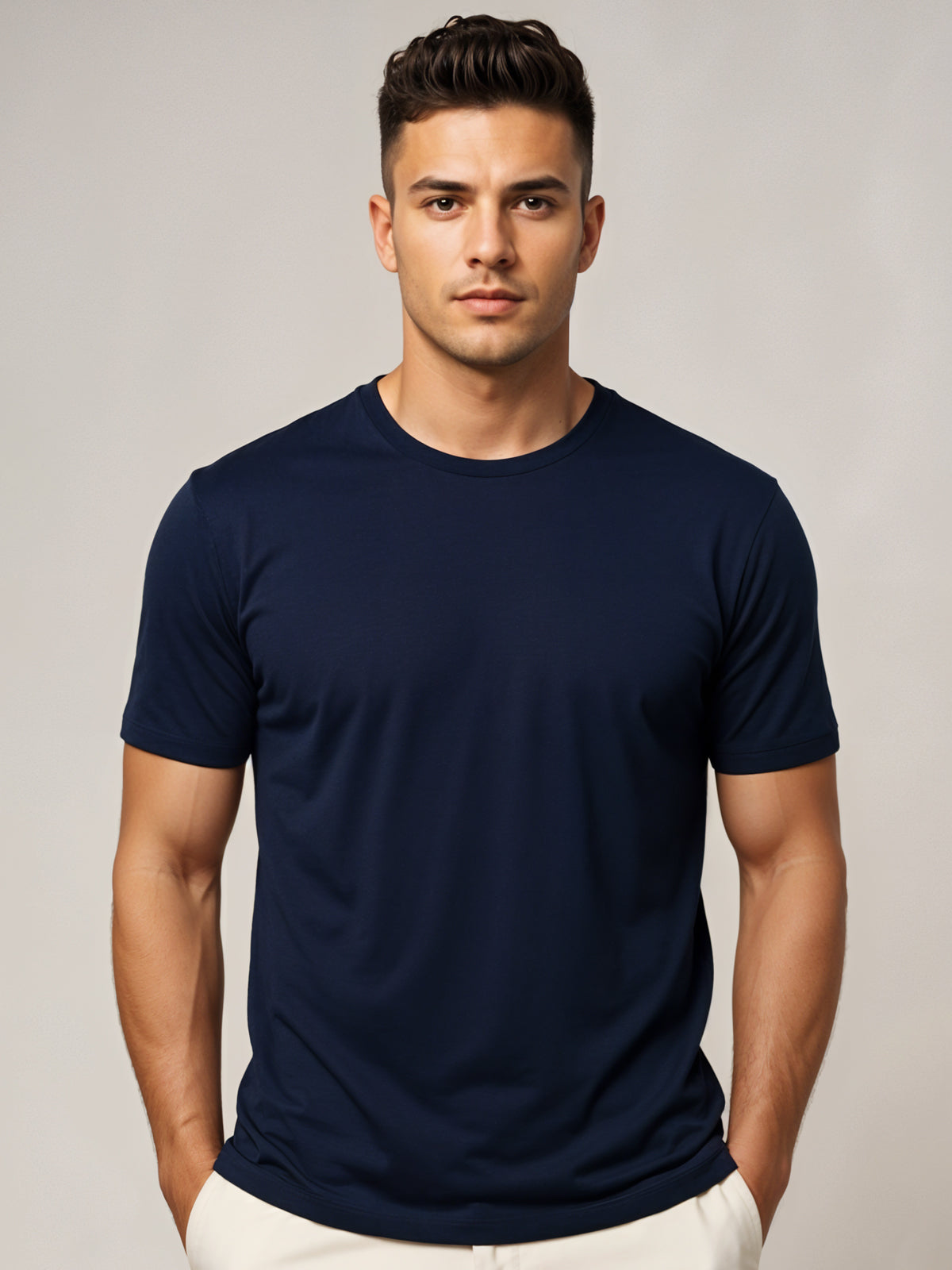 Cotton Plain T-Shirt