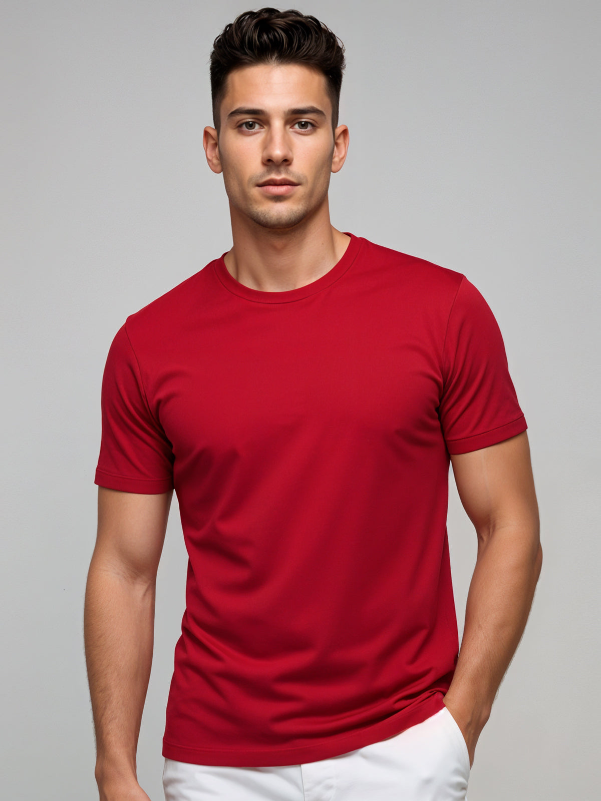 Classic Round Neck Half Sleeve Tee