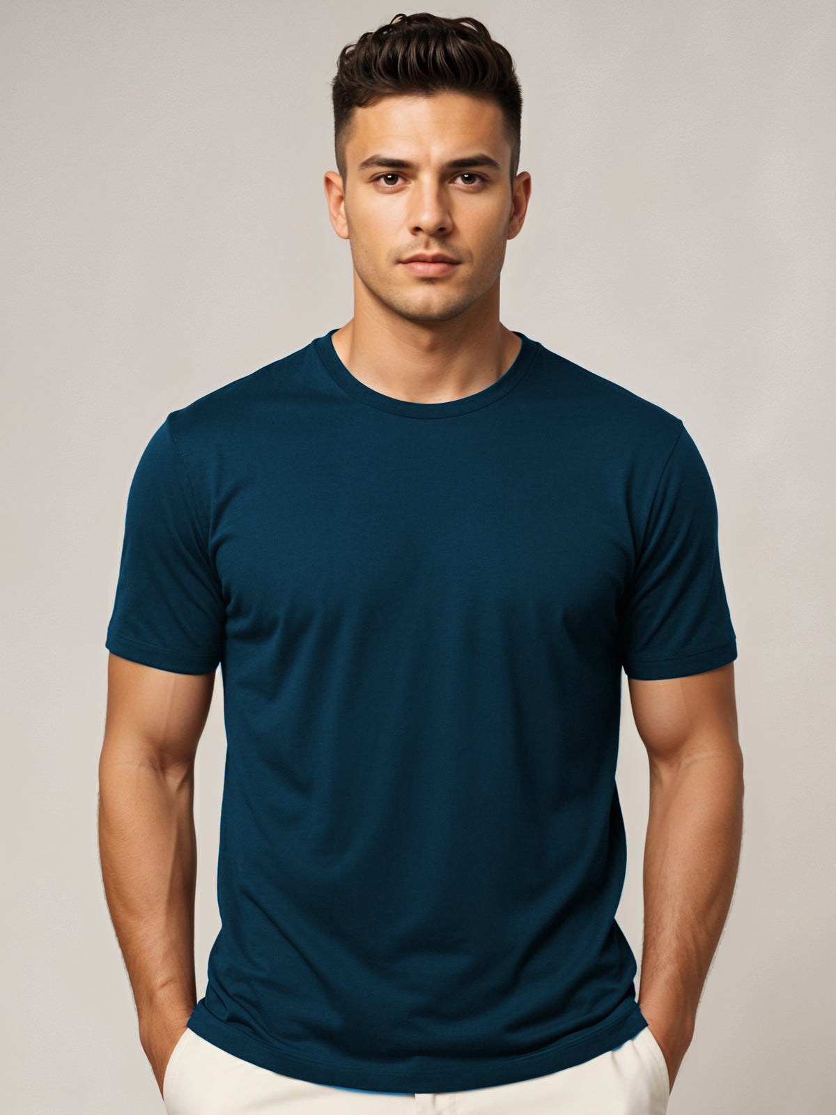 Cotton Plain T-Shirt