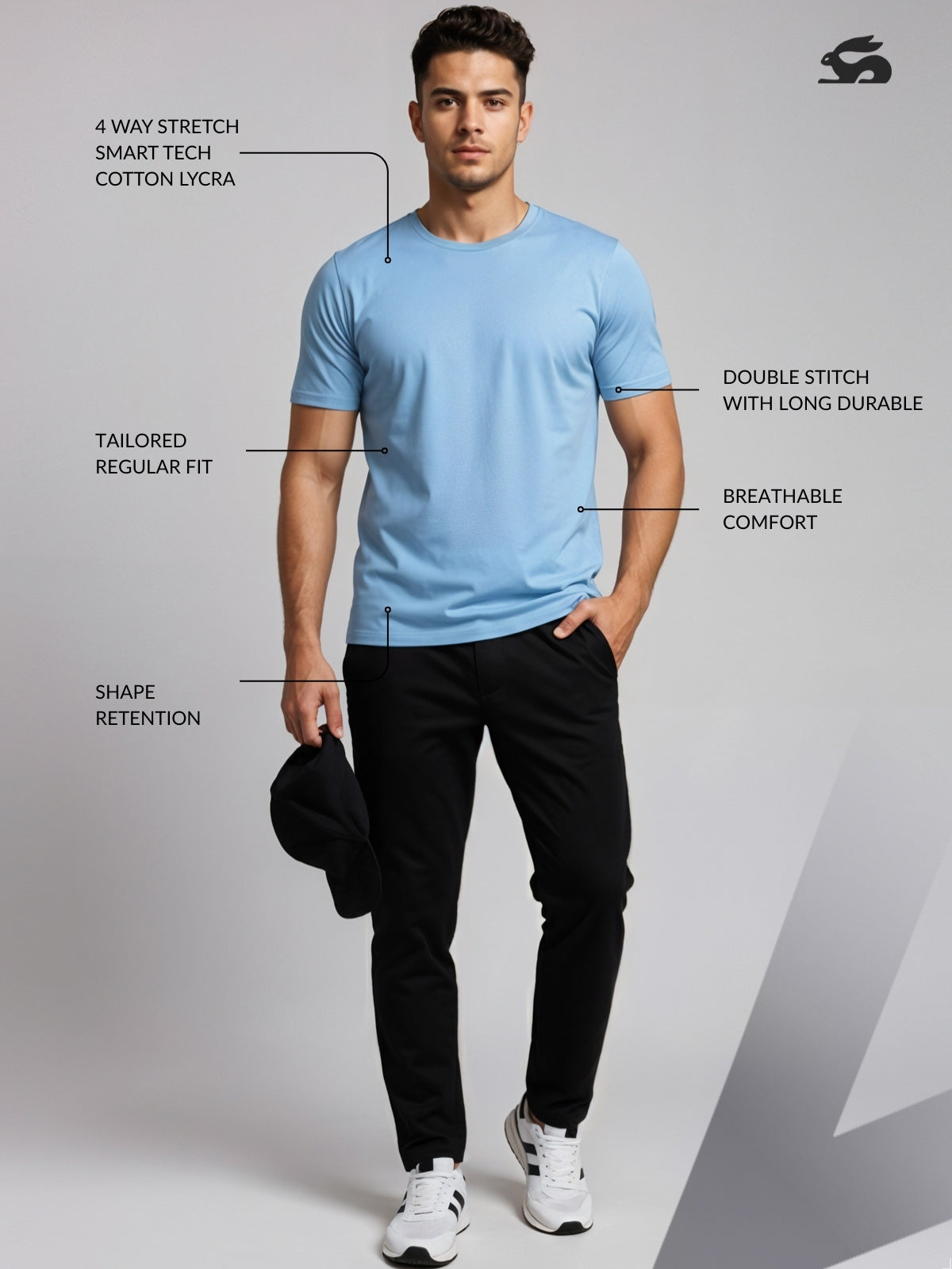 Classic Round Neck Half Sleeve Tee