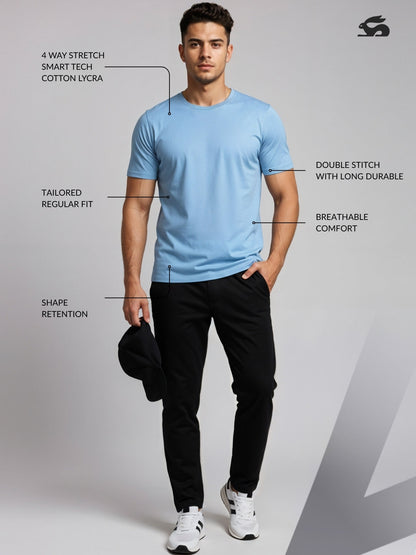 Classic Round Neck Half Sleeve Tee