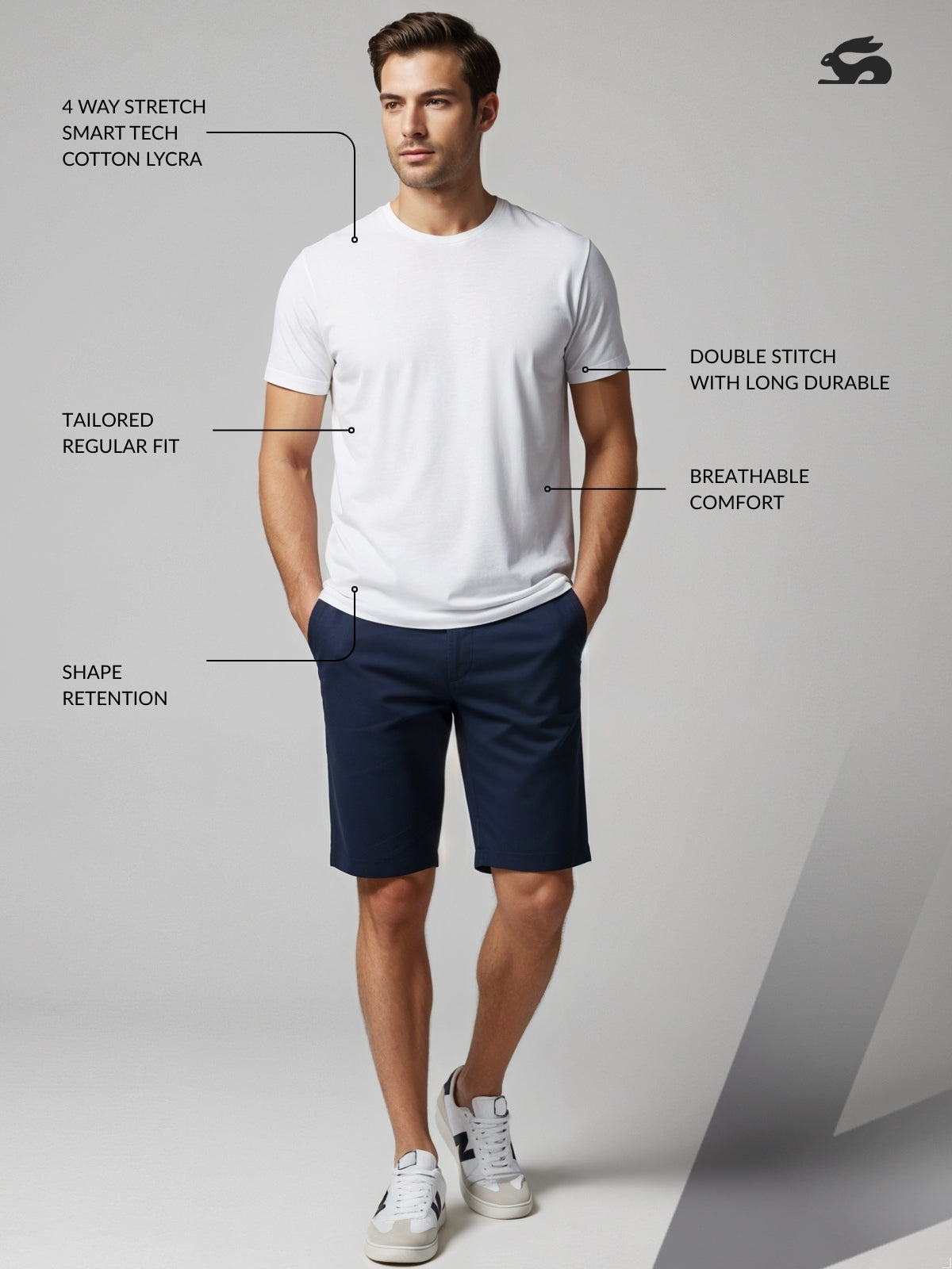 Classic Round Neck Half Sleeve Tee