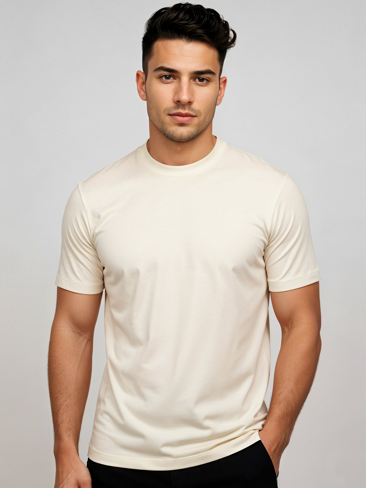 Classic Round Neck Half Sleeve Tee