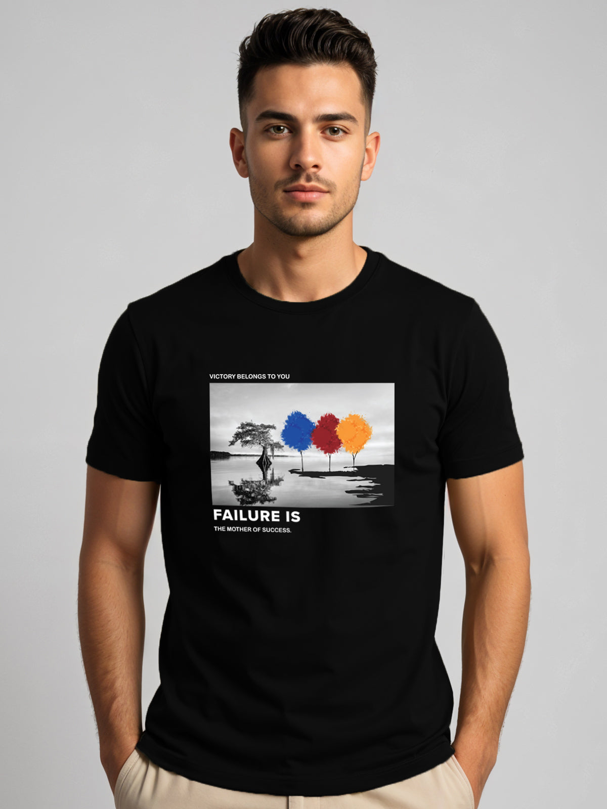 Regular Fit Motivational Quote T-Shirt