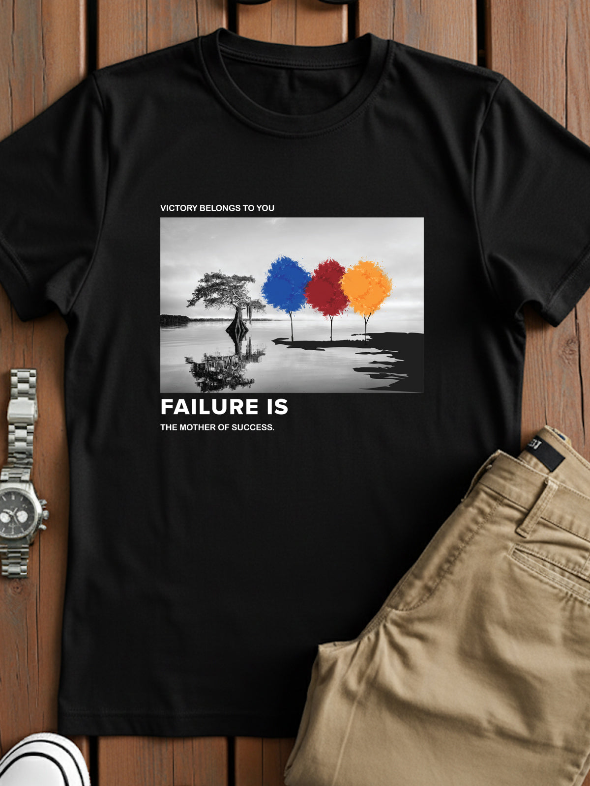 Regular Fit Motivational Quote T-Shirt