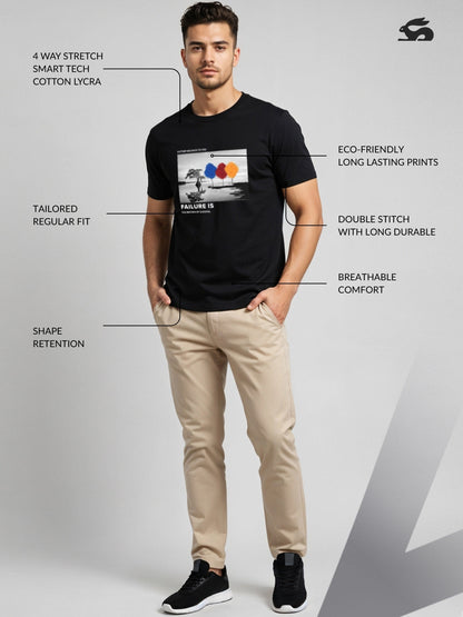 Regular Fit Motivational Quote T-Shirt