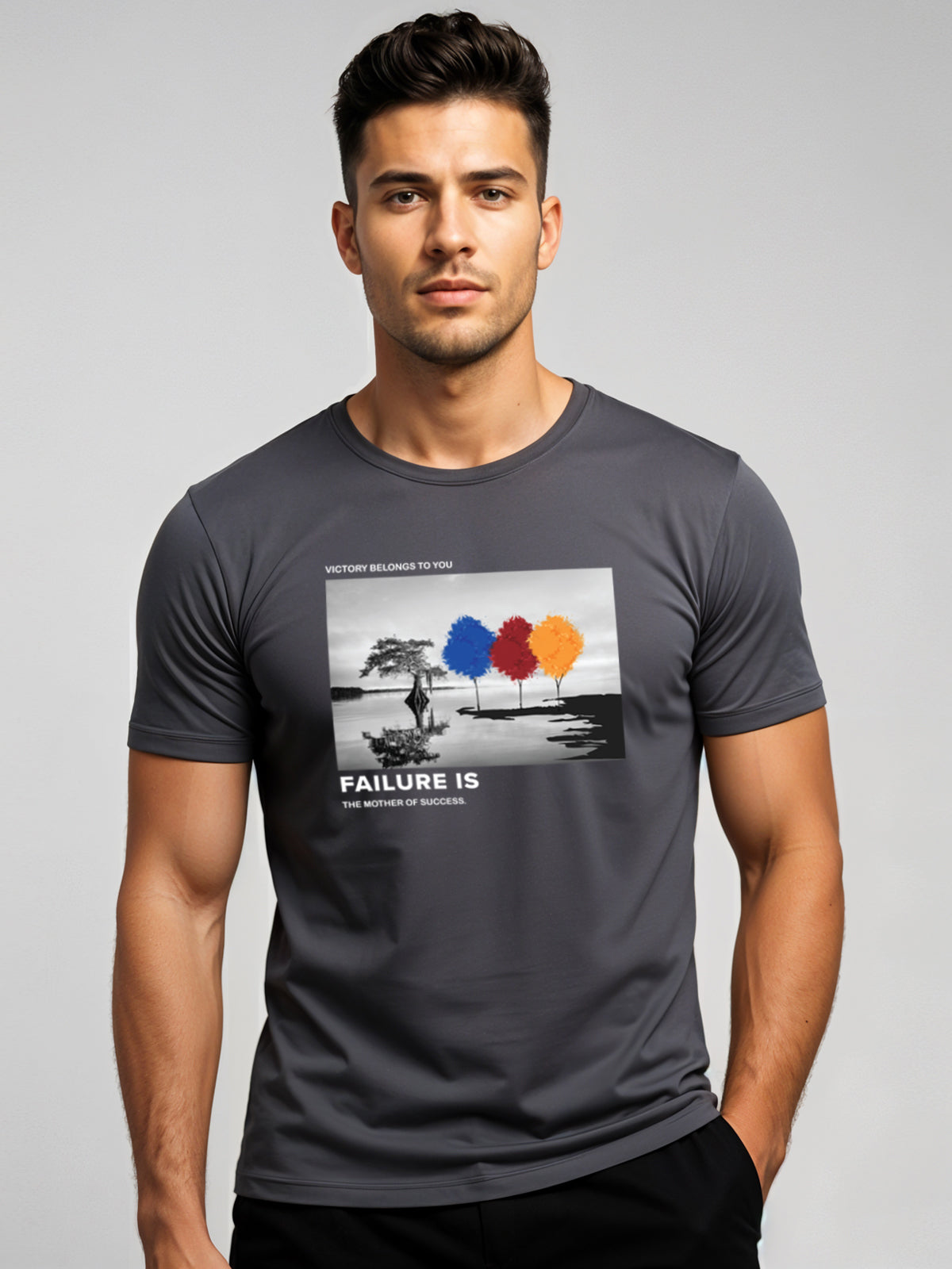 Regular Fit Motivational Quote T-Shirt