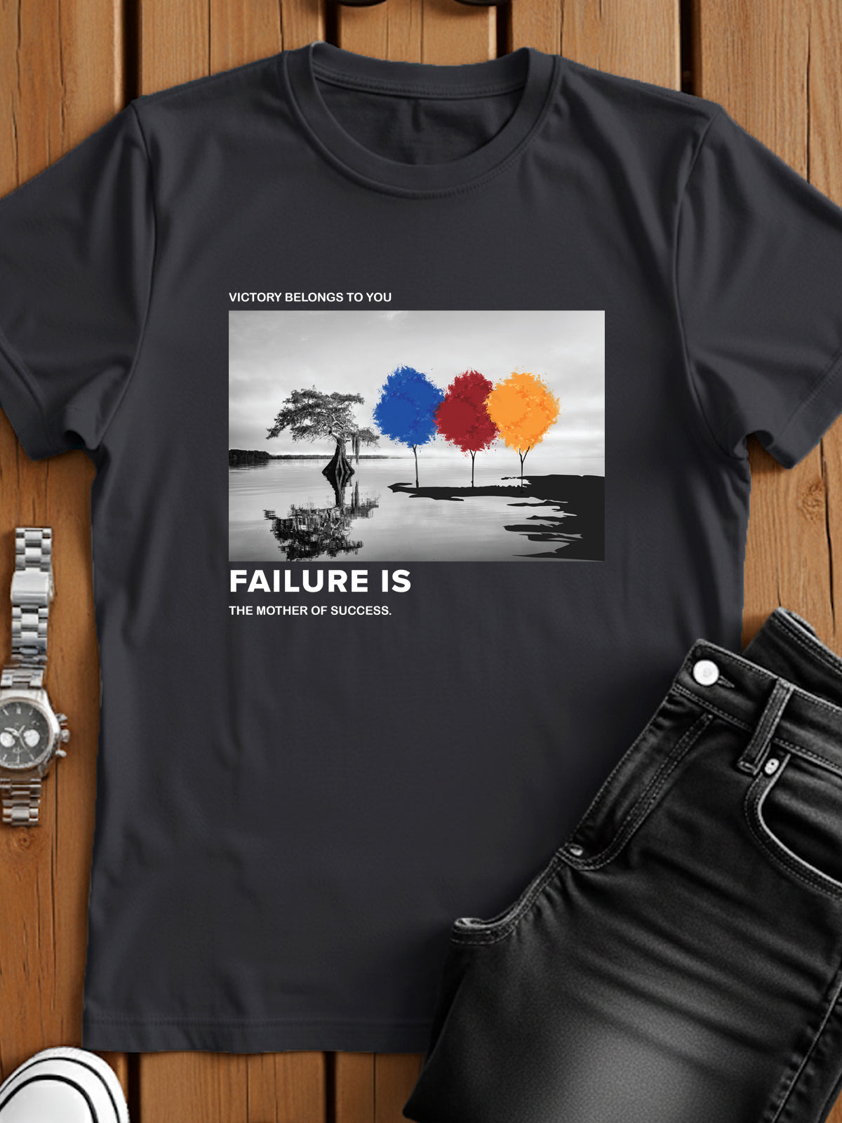Regular Fit Motivational Quote T-Shirt