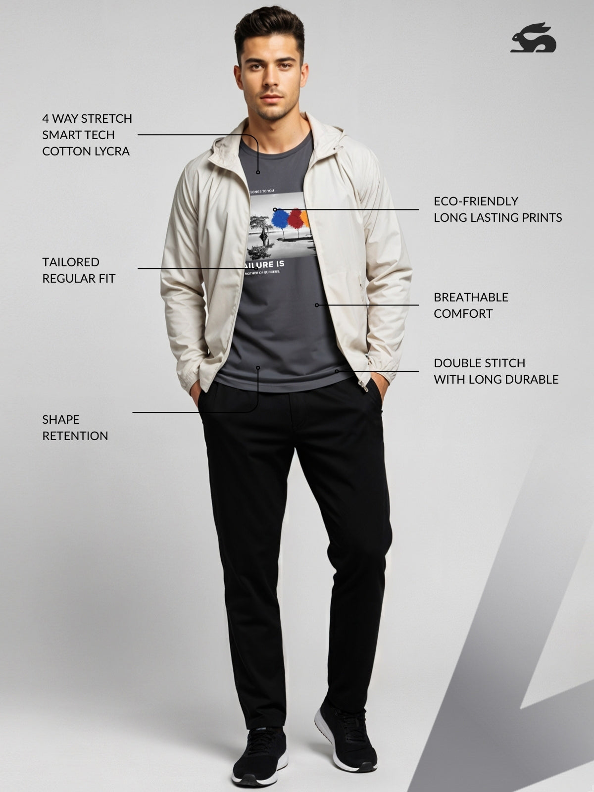 Regular Fit Motivational Quote T-Shirt