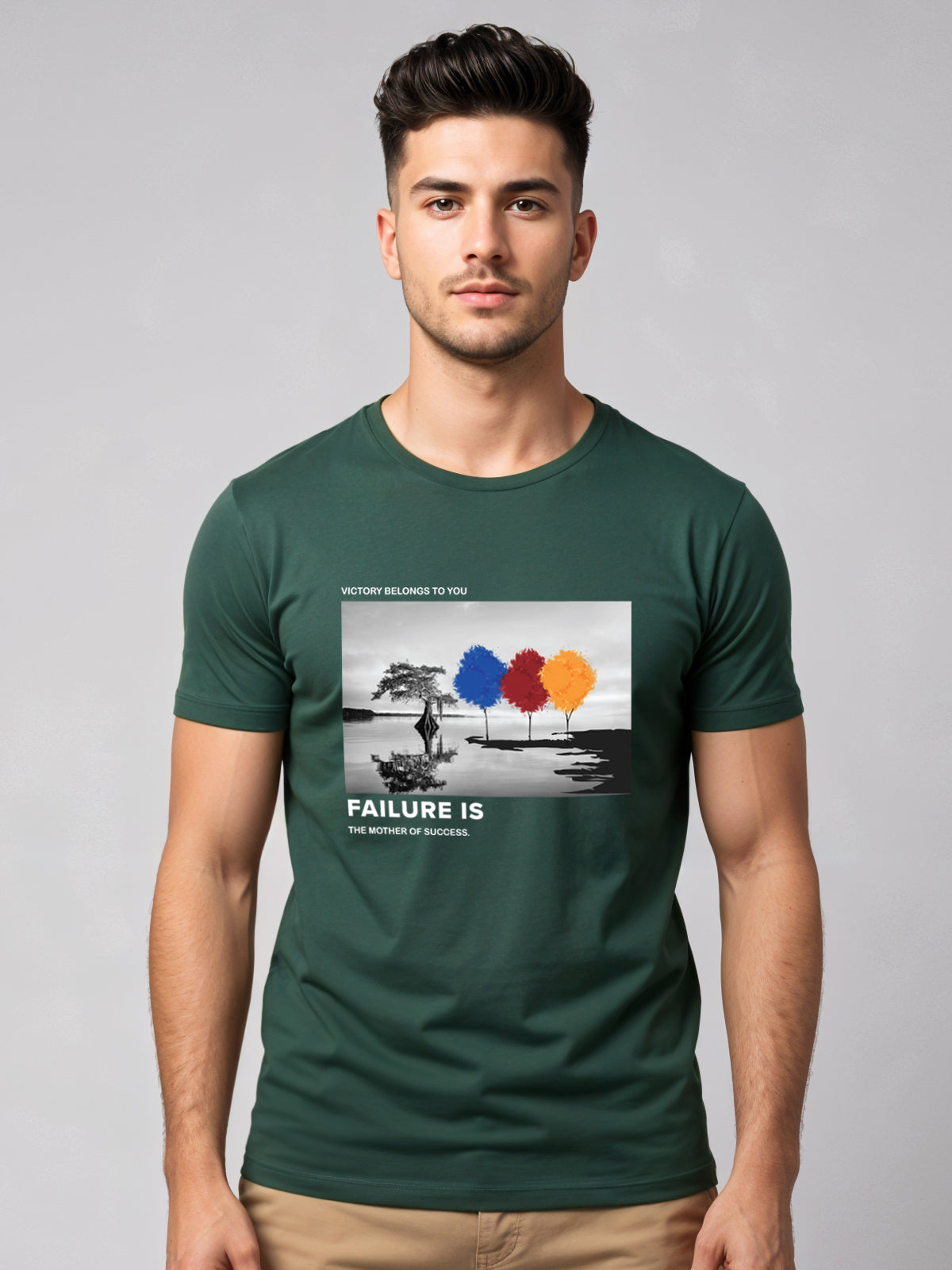 Regular Fit Motivational Quote T-Shirt