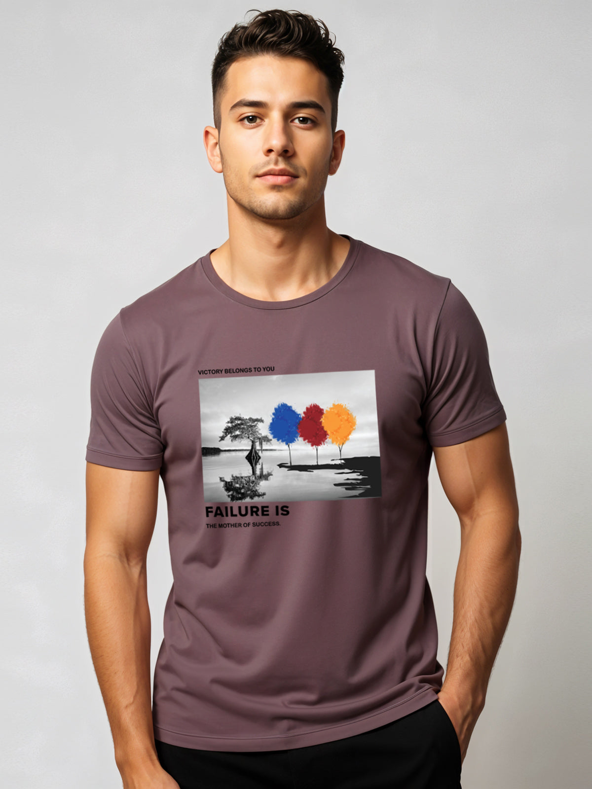 Regular Fit Motivational Quote T-Shirt