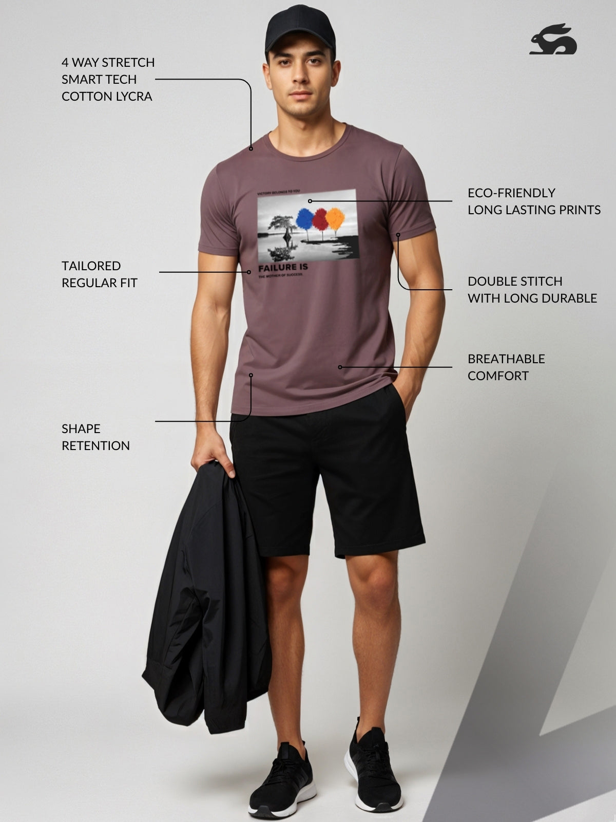 Regular Fit Motivational Quote T-Shirt