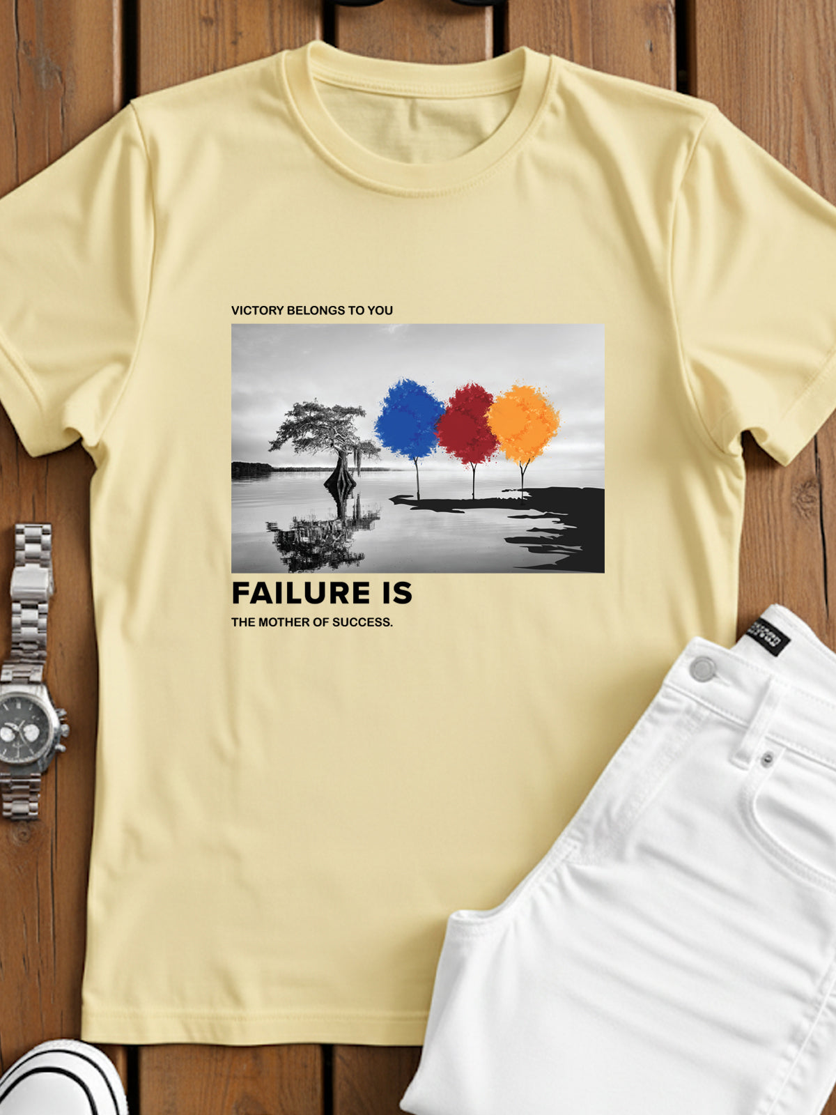 Regular Fit Motivational Quote T-Shirt
