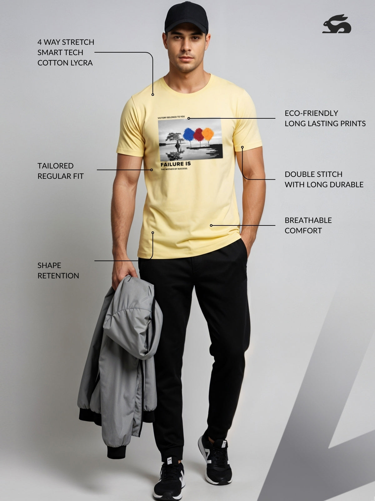 Regular Fit Motivational Quote T-Shirt