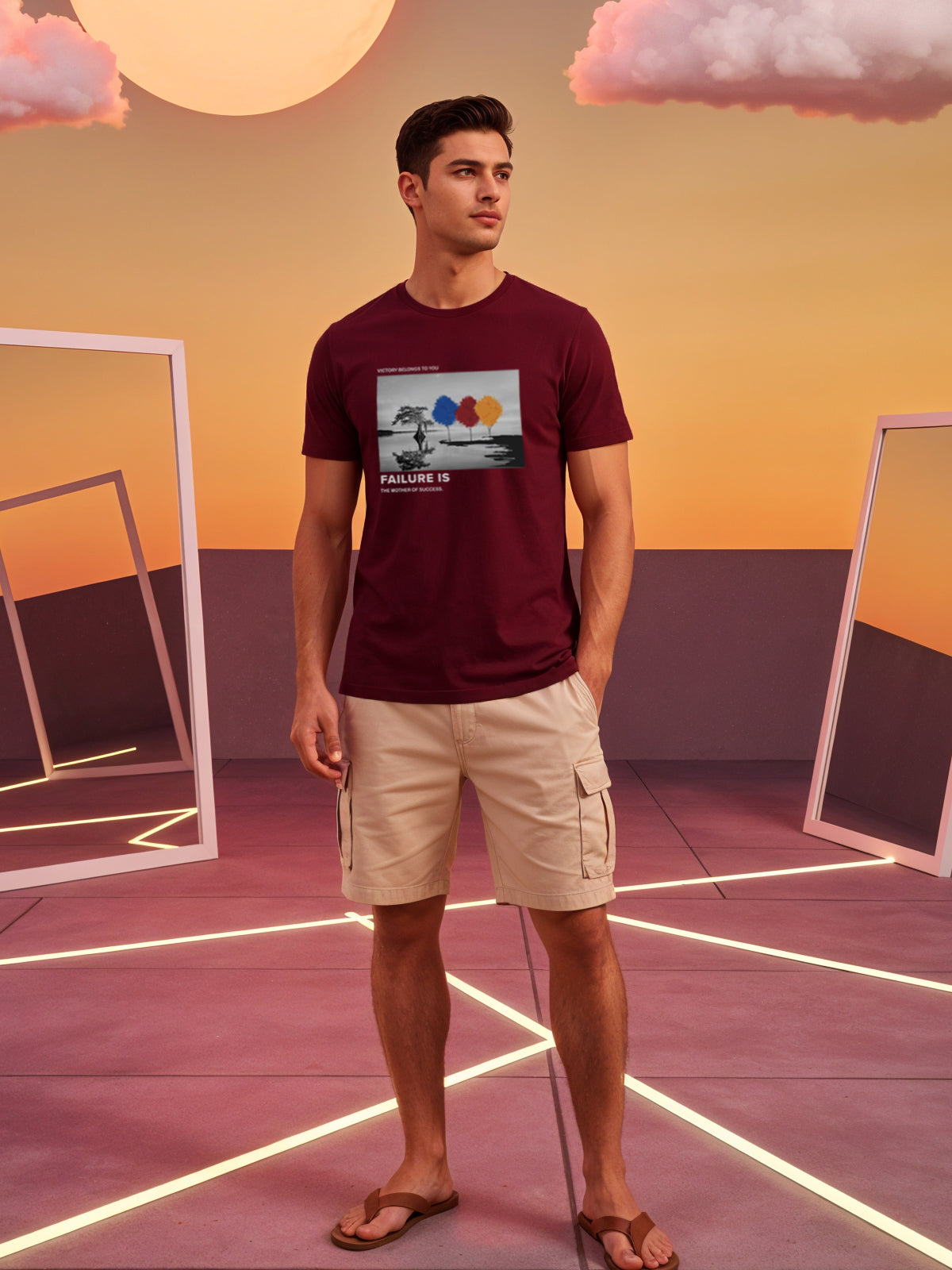 Regular Fit Motivational Quote T-Shirt