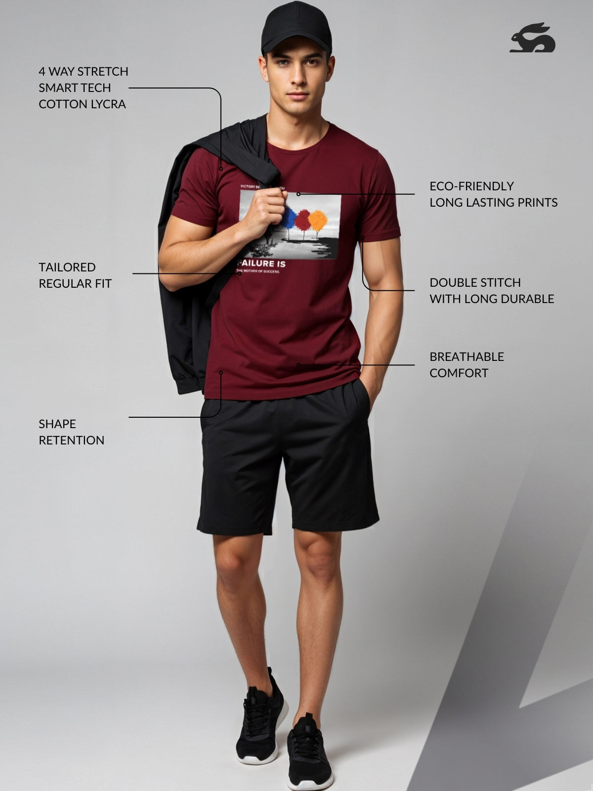 Regular Fit Motivational Quote T-Shirt