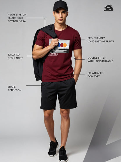 Regular Fit Motivational Quote T-Shirt