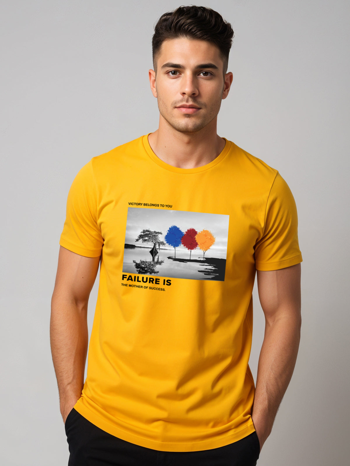 Regular Fit Motivational Quote T-Shirt