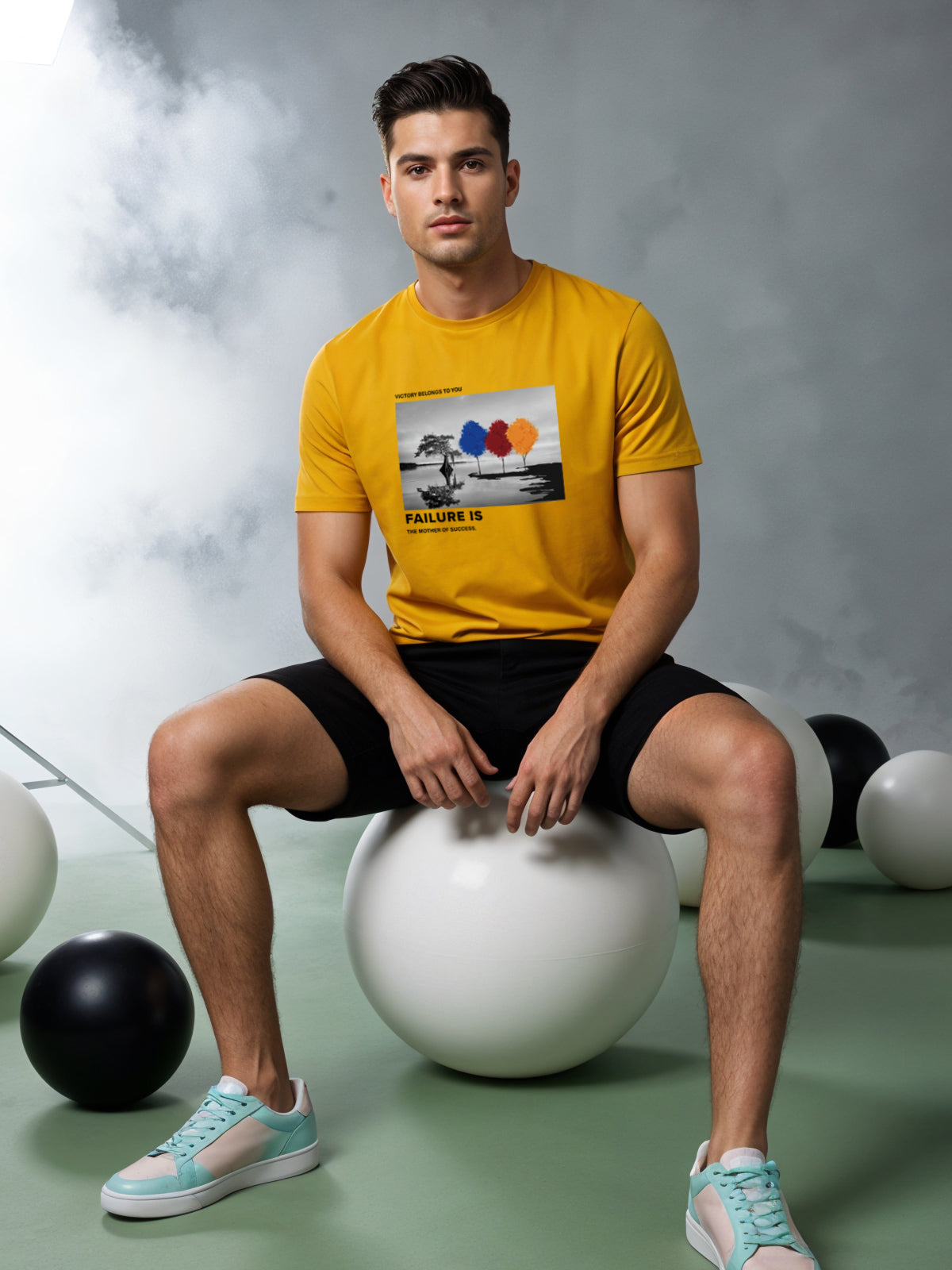 Regular Fit Motivational Quote T-Shirt