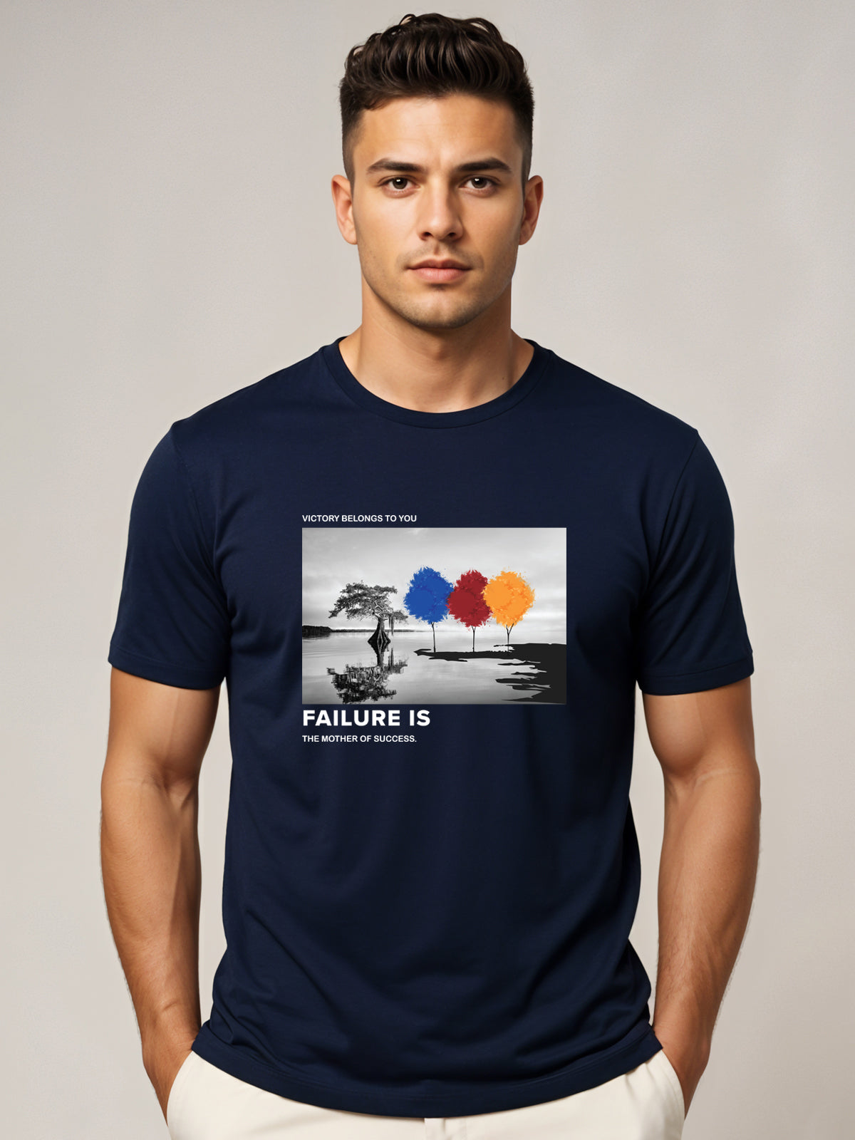 Regular Fit Motivational Quote T-Shirt