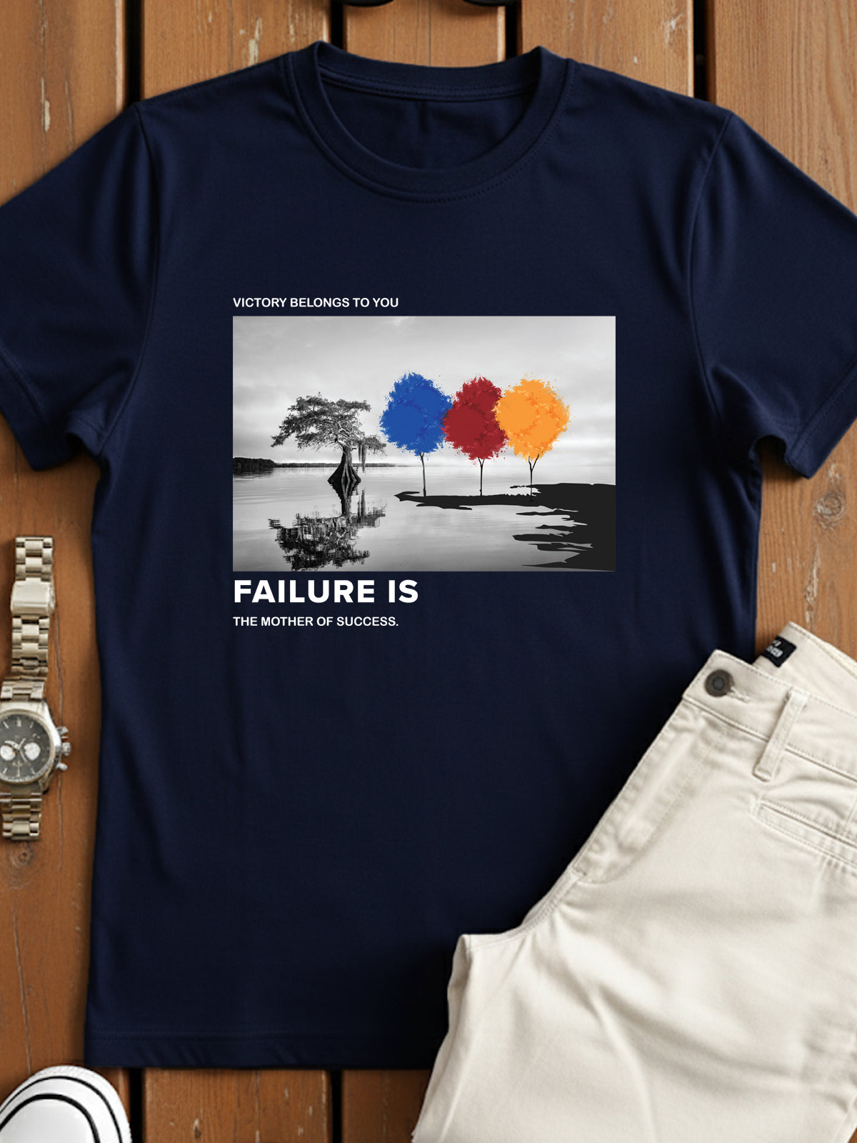 Regular Fit Motivational Quote T-Shirt