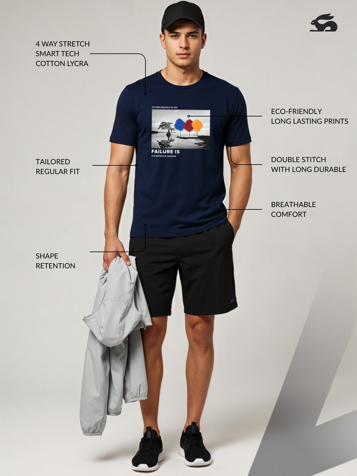 Regular Fit Motivational Quote T-Shirt