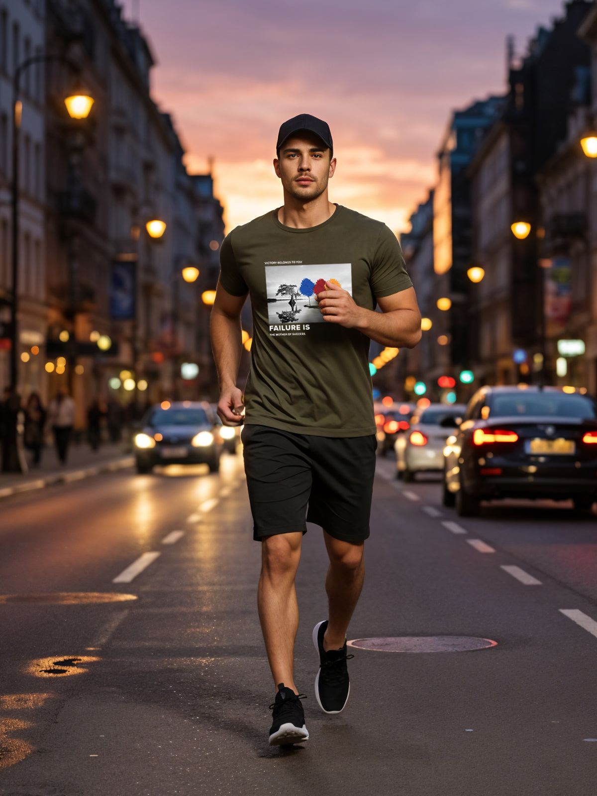 Regular Fit Motivational Quote T-Shirt