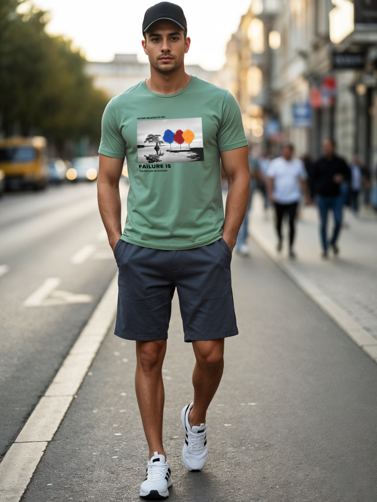 Regular Fit Motivational Quote T-Shirt