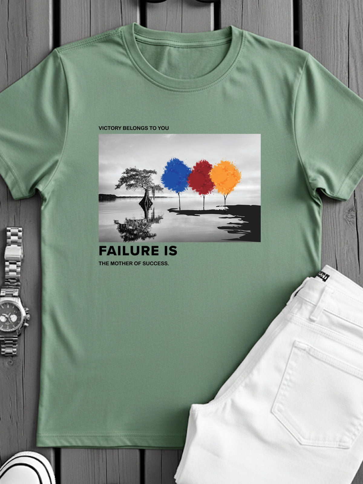 Regular Fit Motivational Quote T-Shirt