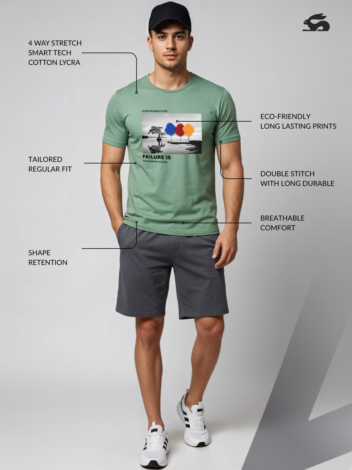 Regular Fit Motivational Quote T-Shirt